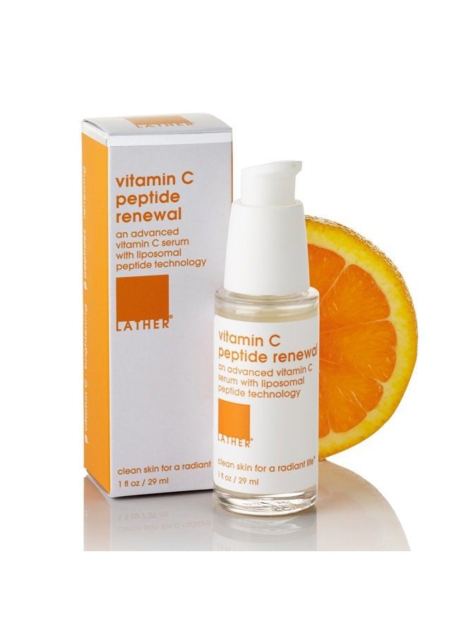LATHER Vitamin C Peptide Renewal, 1 Ounce Pump Bottle - Image 4